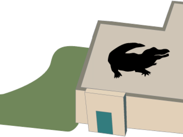 Personalized Green Alligator Silhouette Throw Blan Clipart (640x480), Png Download