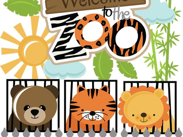 Place Clipart Zoo - Day At The Zoo Coloring Book: - Png Download (640x480), Png Download