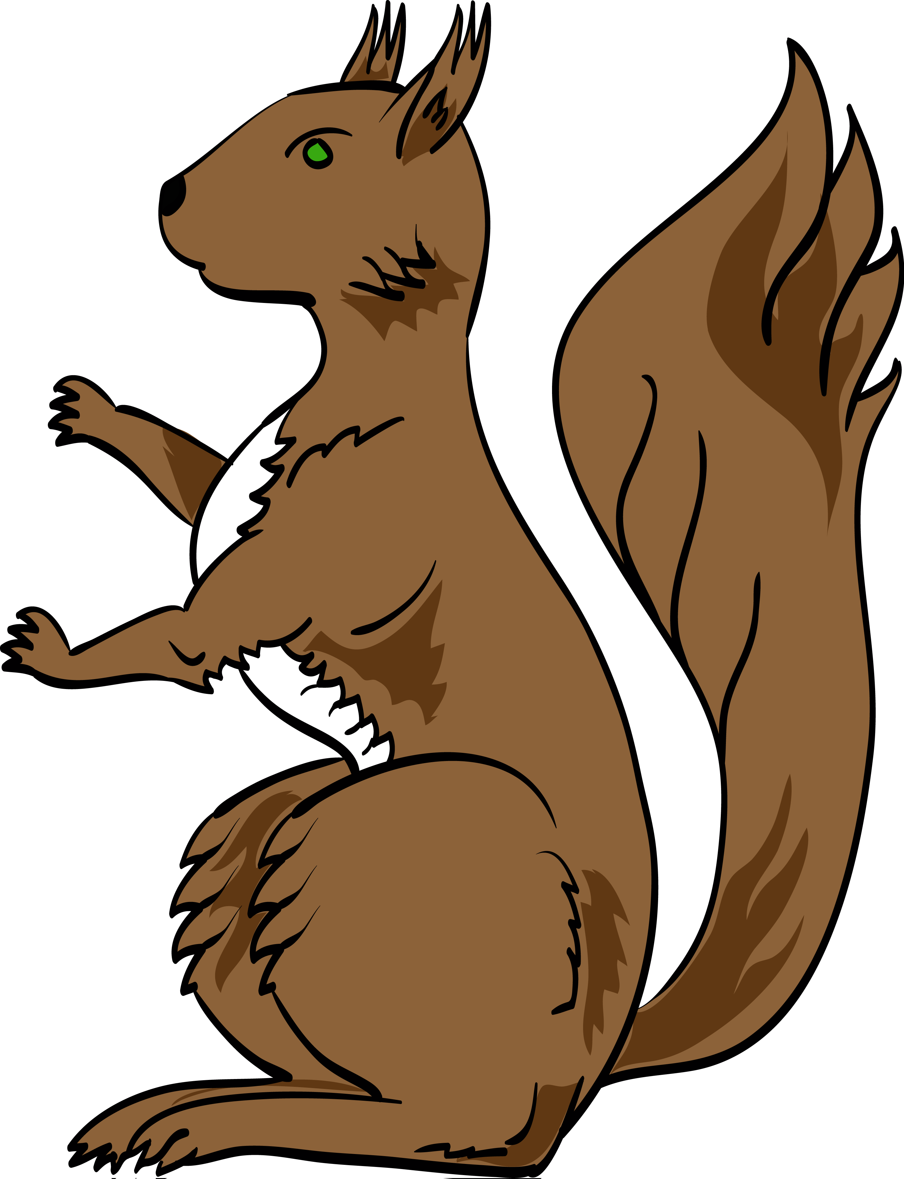 Squirrel - Coat Of Arms Squirrel Clipart (3000x3915), Png Download