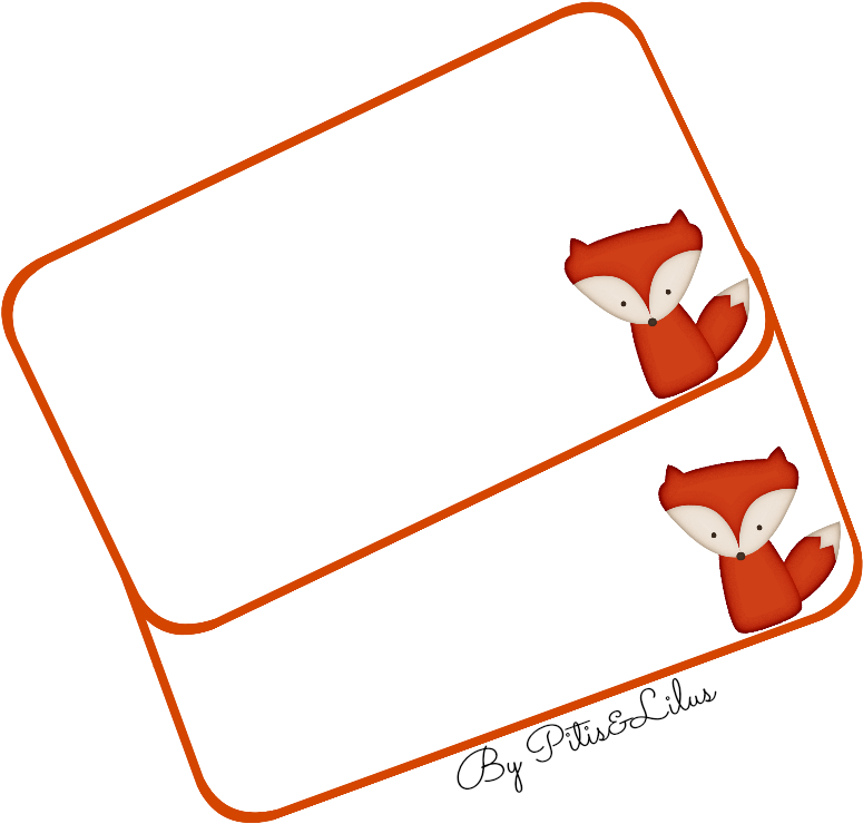 Etiqueta Imprimible Libro Zorro Kids Labels, Woodland Clipart (780x759), Png Download