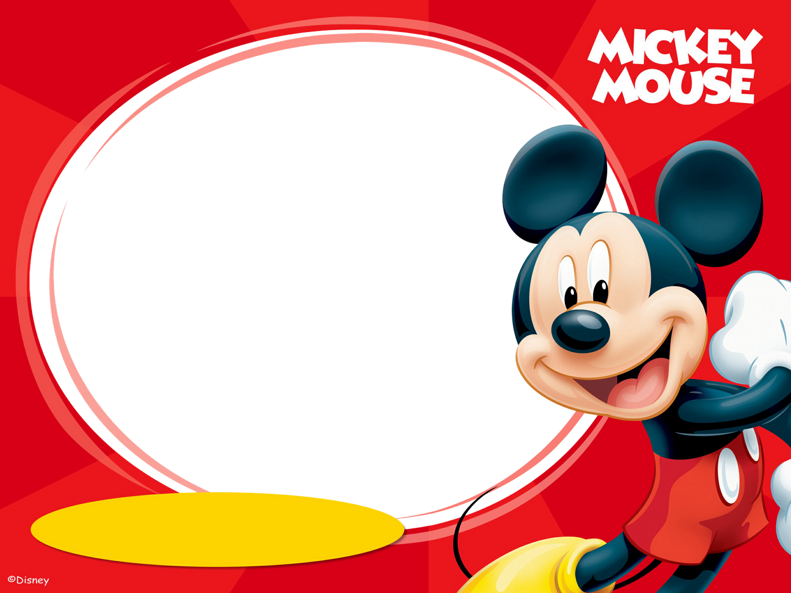 Mickey Mouse Invitation Card - Mickey Mouse Mad Libs Clipart (1600x1200), Png Download