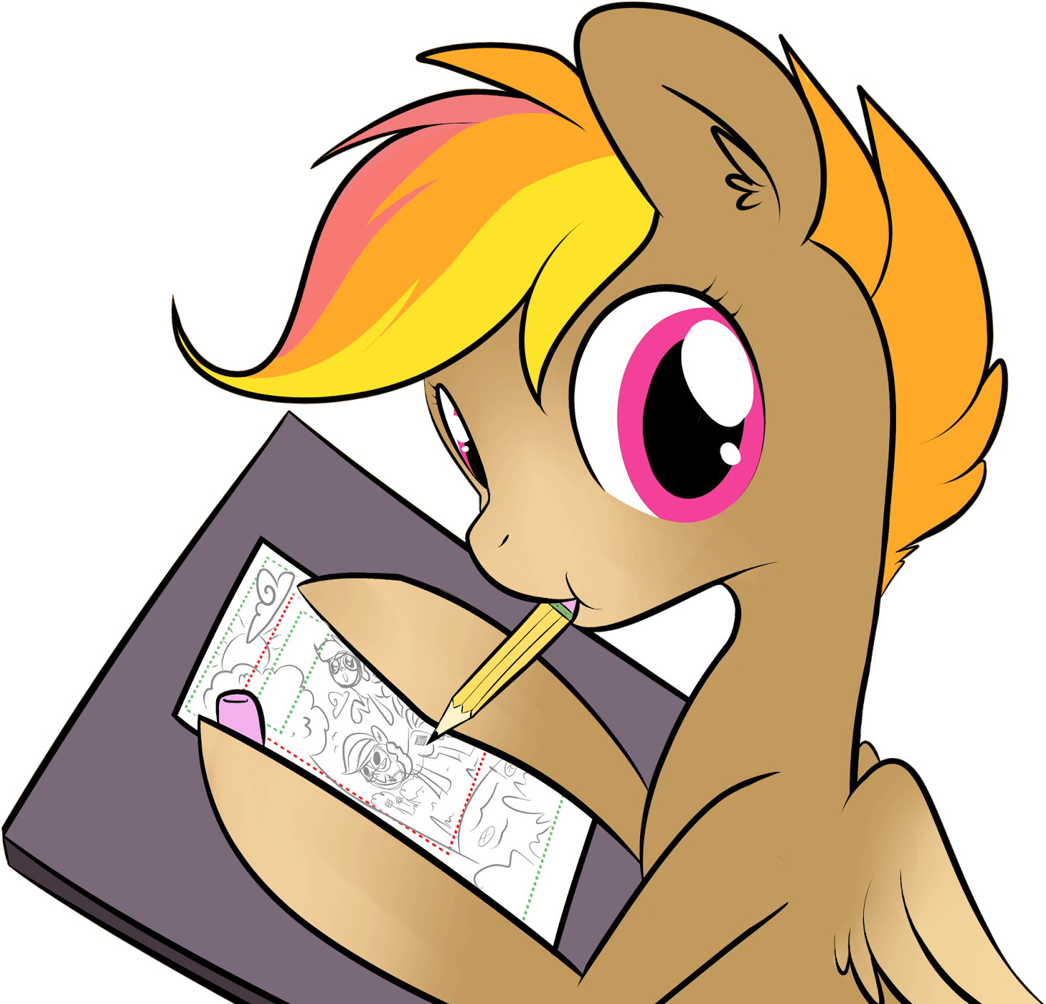 Horse News Write Your Own Dear John - Clip Art - Png Download (1600x1471), Png Download