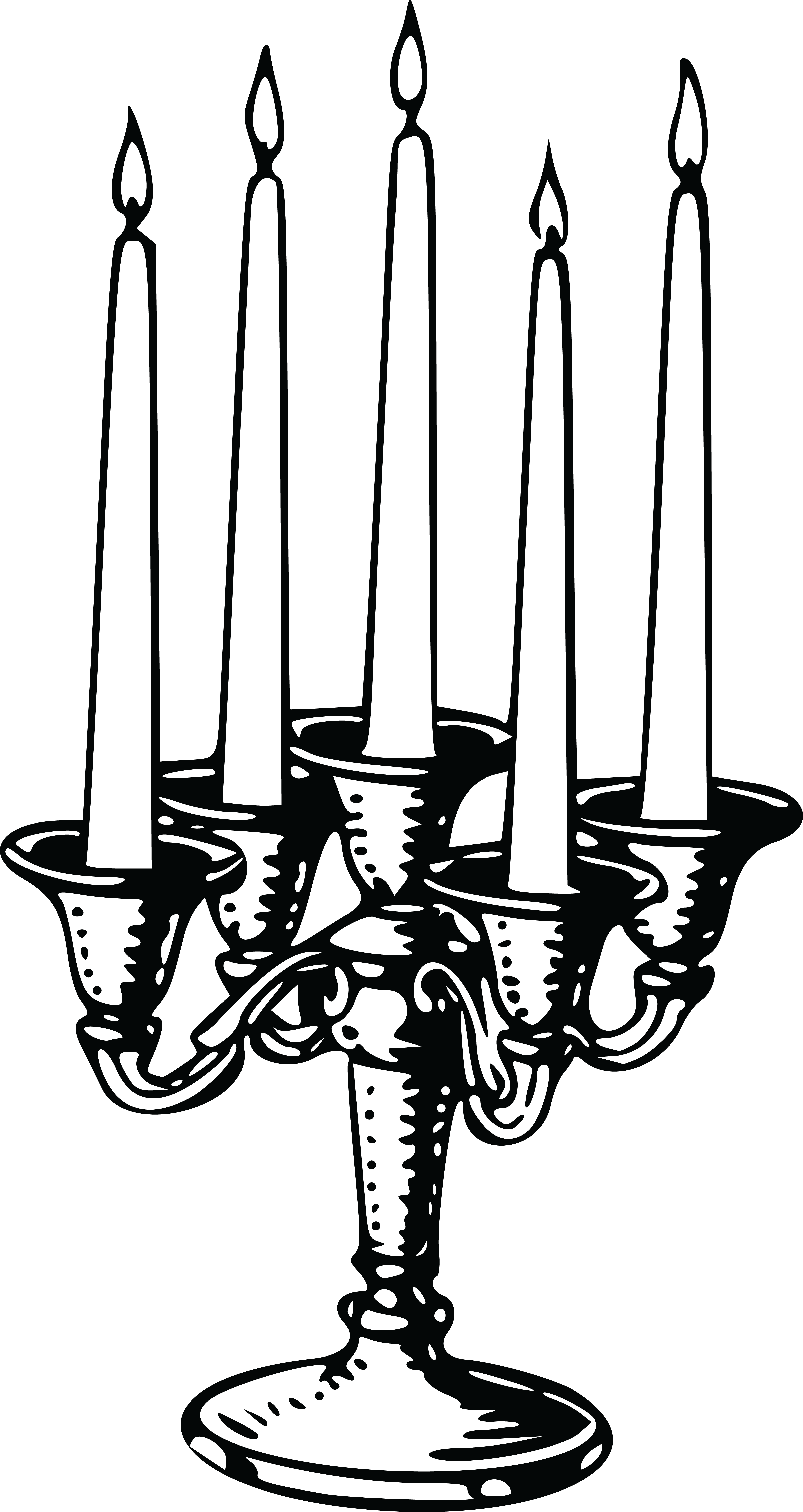 Free Clipart Of A Candle Stick - Candle - Png Download (4000x7526), Png Download