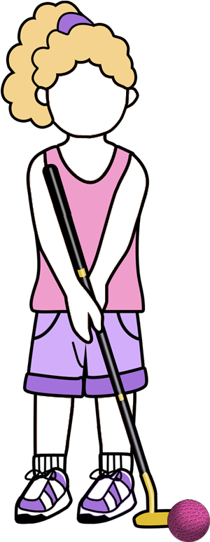 Mini Golf Birthday Party Invitation - Illustration Clipart (1000x1000), Png Download