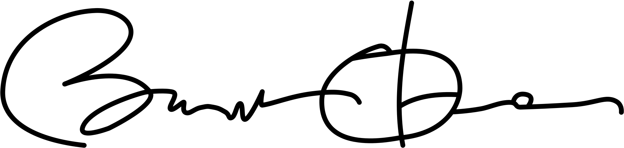 Barack Obama Signature - Obama Signature Vs Trump Clipart (2000x484), Png Download