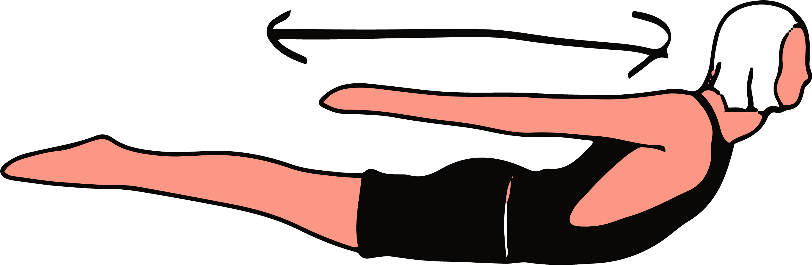 #6 Locust Pose Or Seal Pose - Cartoon Surfer Lying Down Clipart (3000x2121), Png Download