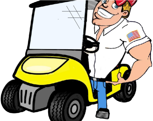 Golf Clipart Golf Buggy - Golf Cart Tour Cartoon - Png Download (640x480), Png Download