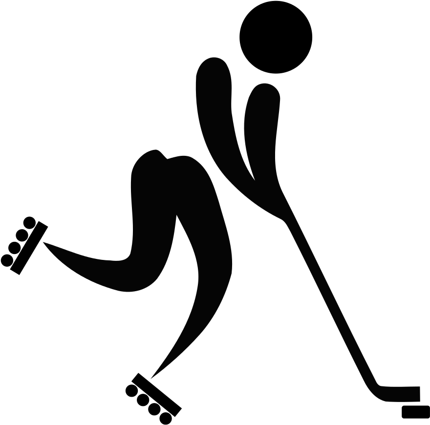 File Inline Hockey Pictogram Svg Wikimedia Commons - Field Hockey Clipart (1024x1024), Png Download