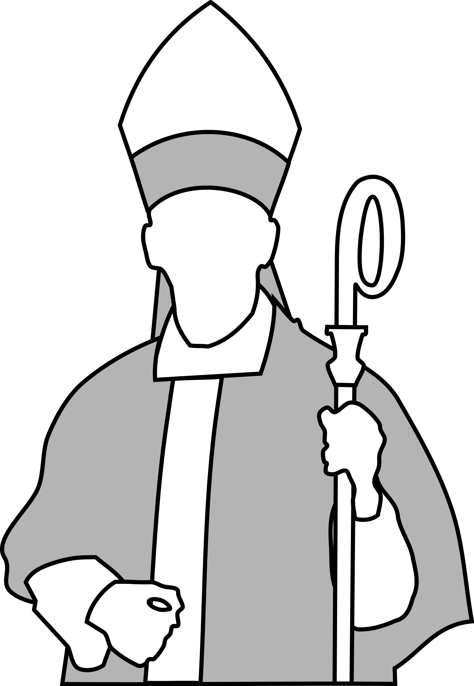Clipart Bishop Big Image - Bishop Clipart - Png Download (1657x2400), Png Download