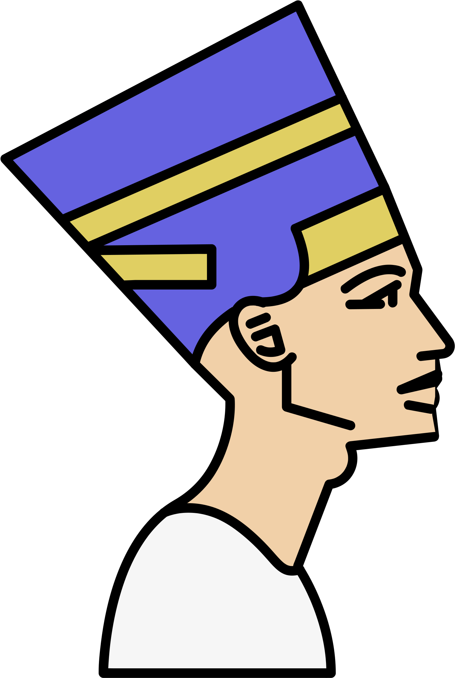 By J4p4n - Jeroglifico Egipcio Para Colorear Clipart (679x800), Png Download