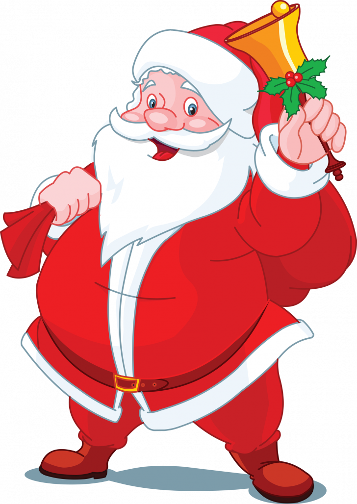 Cartoon Santa Hat Png - Some Pictures Of Santa Claus Clipart (728x1028), Png Download