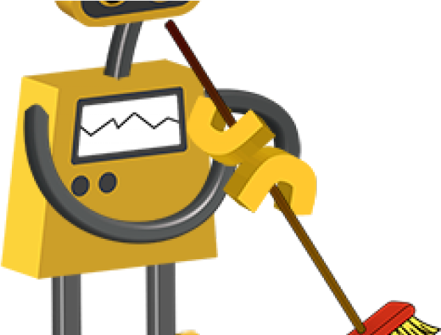 Tools Clipart Janitor - Robot Janitor - Png Download (640x480), Png Download