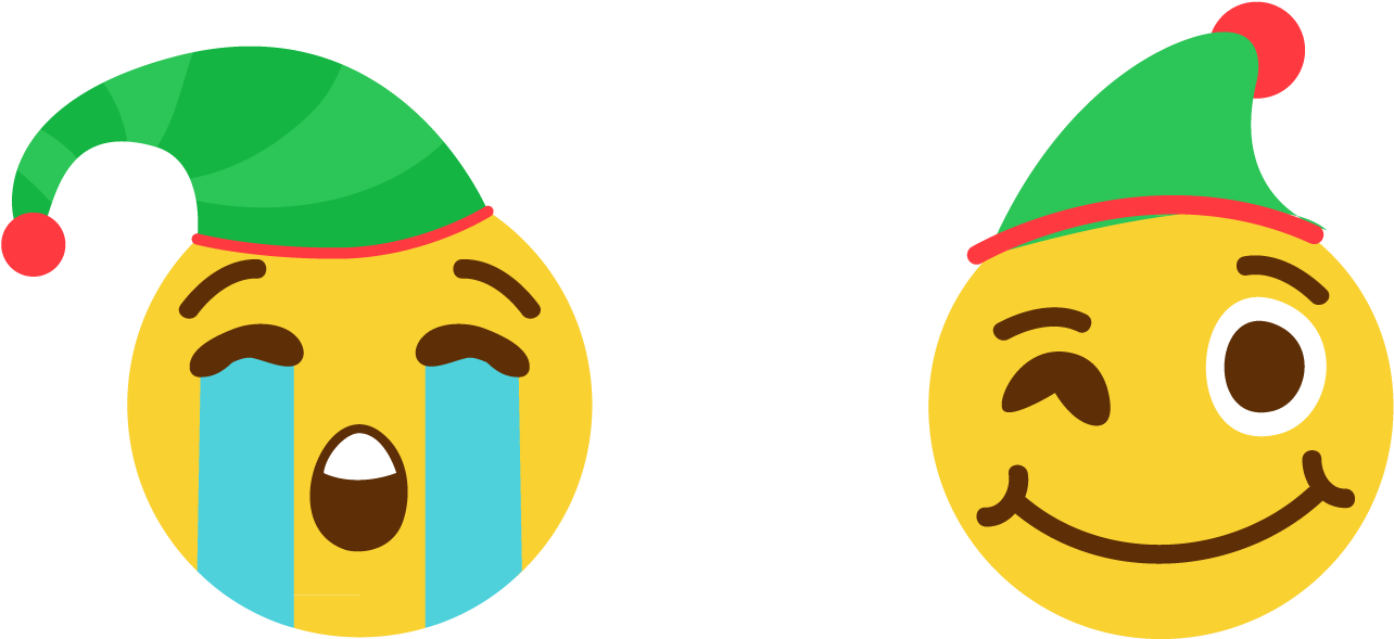 Christmas Smiley Faces Clip Art - Smiley - Png Download (1600x1000), Png Download