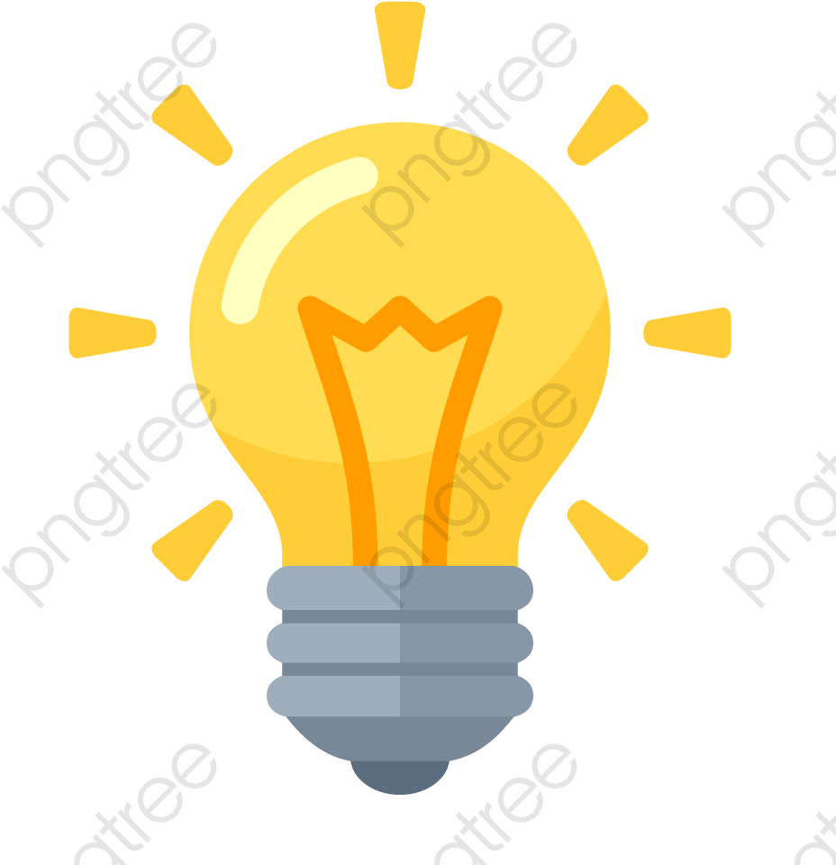 Light Bulb Png Vector - Transparent Background Light Bulb Png Clipart (1010x1010), Png Download
