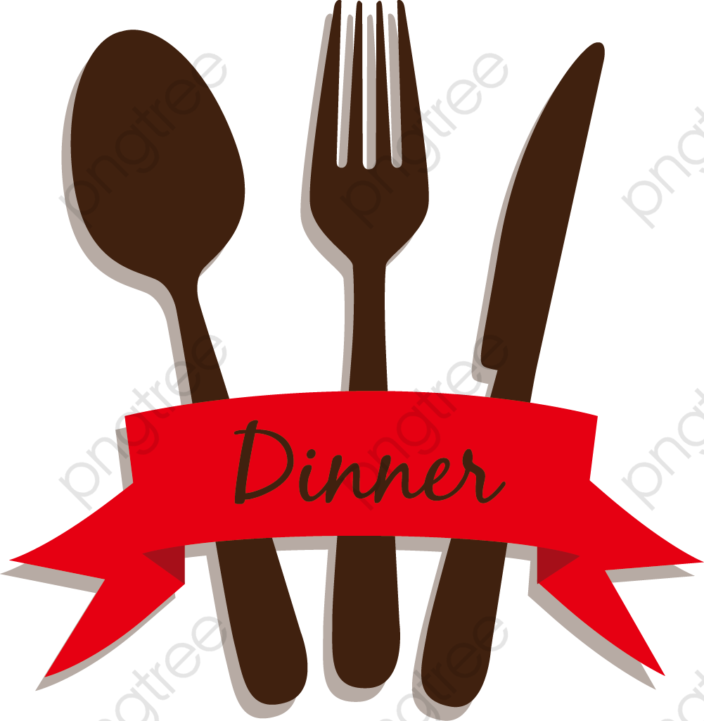 Spoon Clipart Design - Dinner Png Transparent Png (1001x1024), Png Download