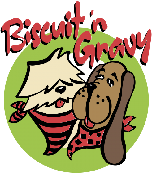 Biscuit 'n Gravy Logo - Cartoon Clipart (866x650), Png Download