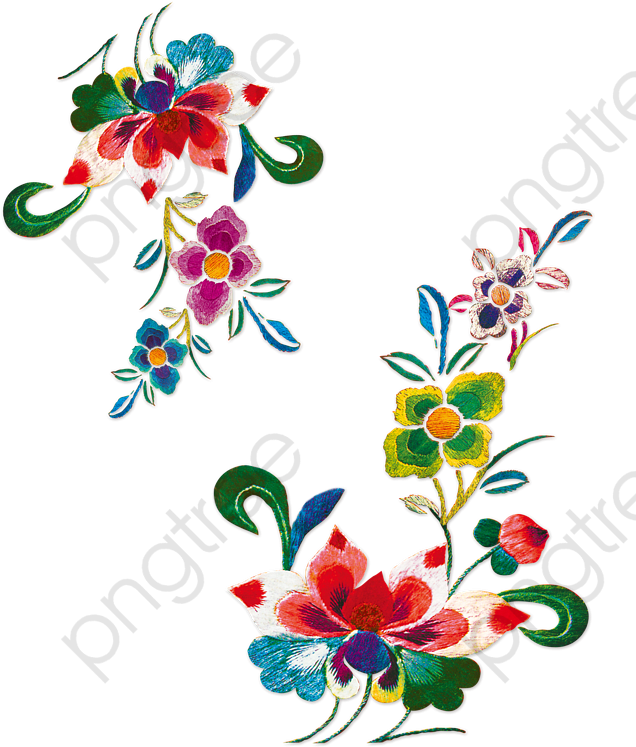 Bordados Artesanales Chinos - Chinese Embroidery Clipart - Png Download (658x822), Png Download