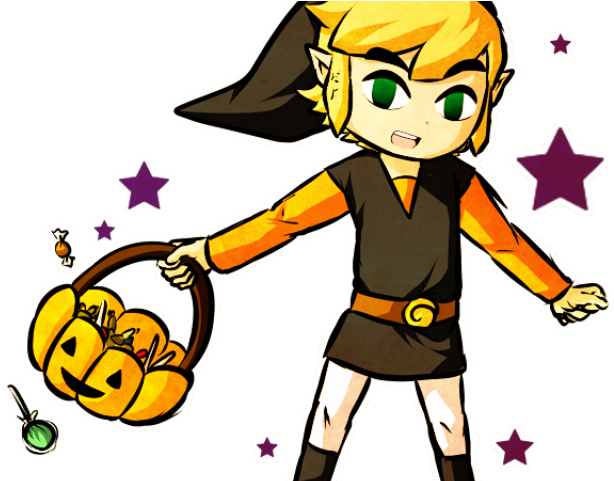 Clipart Of The Day - Toon Link Halloween Link - Png Download (640x480), Png Download