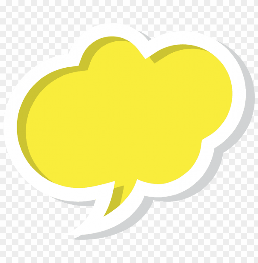 Download Bubble Speech Cloud Yellow Clipart Png Photo - Clipart Callout Transparent Png (840x859), Png Download