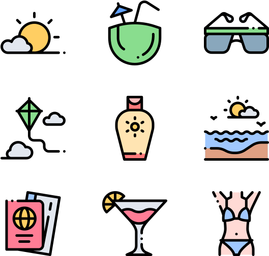 Summer Holidays Clipart (600x564), Png Download