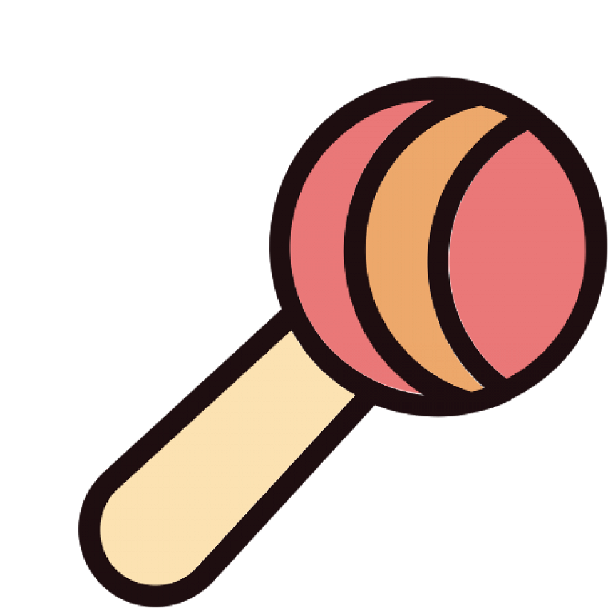 Baby Rattle Png Clipart (853x853), Png Download