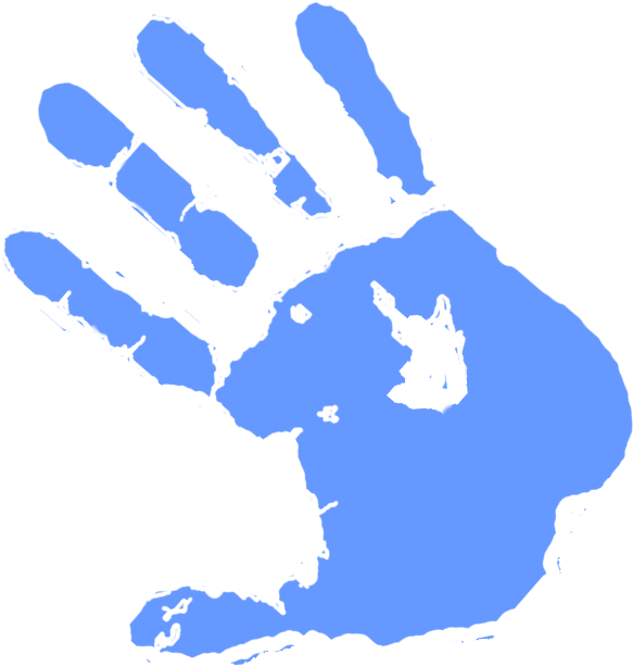 Light Blue Paint Splat Colouring Pages Clipart Free - Paint Color Hand Png Transparent Png (600x655), Png Download
