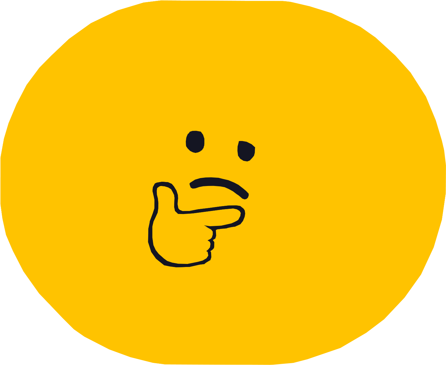 High Quality Giant Thinking Blob In A Text Bubble - Circle Clipart (1462x1199), Png Download