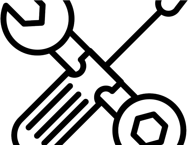 Screwdriver Clipart Wrench Bolt - Как Нарисовать Гаечный Ключ - Png Download (640x480), Png Download