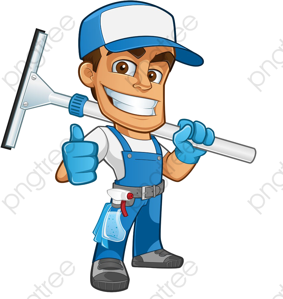 A Man Carrying - Window Cleaning Clip Art - Png Download (1000x1000), Png Download