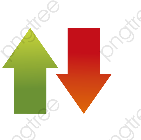 Vector Cartoon Color And With Category - Up Down Arrow Png Clipart (653x641), Png Download