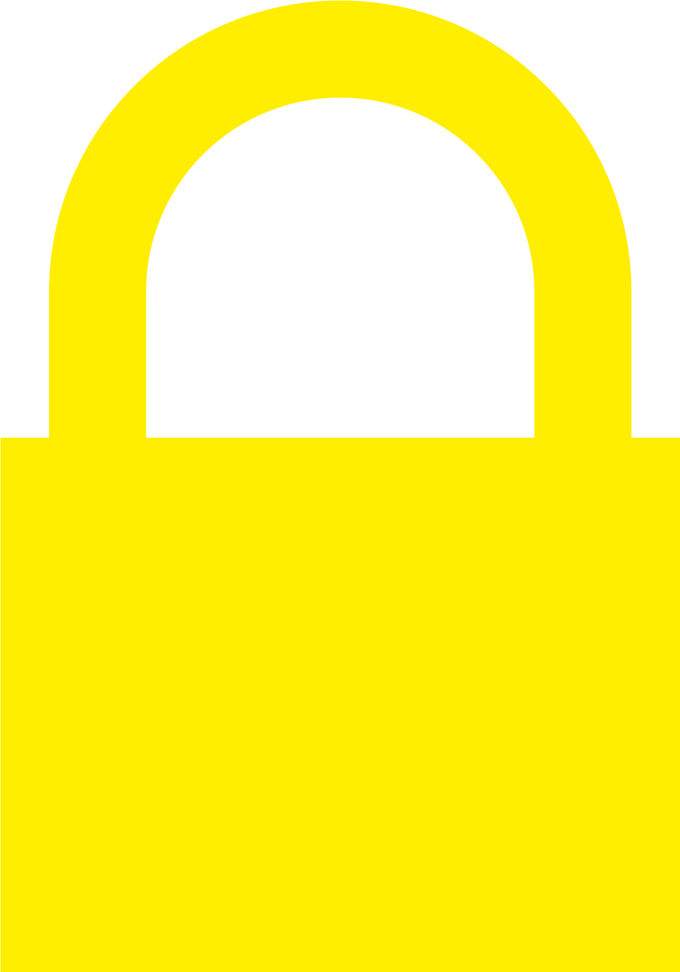 File Yellow Padlock - Down Steal This Album Clipart (1401x2001), Png Download