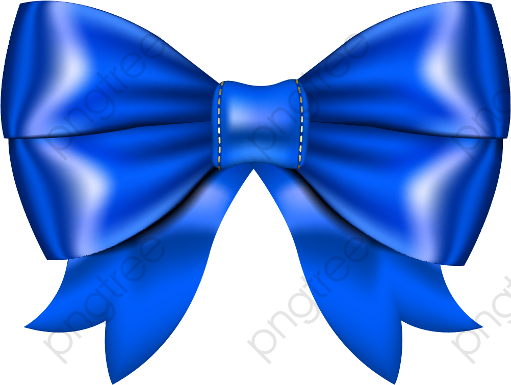 Pretty Blue Bow Tie - Blue Bow Clipart Png Transparent Png (1001x766), Png Download
