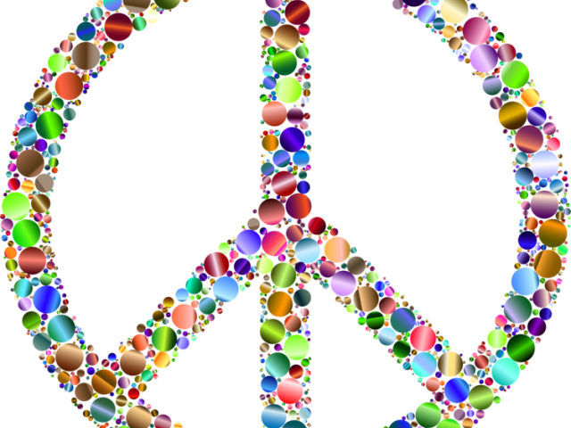 Peace Sign Clipart Pizza - Homophones Word With Illustration - Png Download (640x480), Png Download