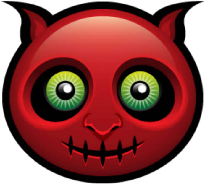 mq red demon devil emoji emojis Halloween Avatars Clipart