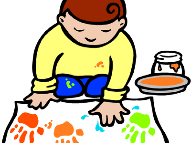 Creative Clipart Art Craft Fair - Finger Painting Clip Art - Png Download (640x480), Png Download