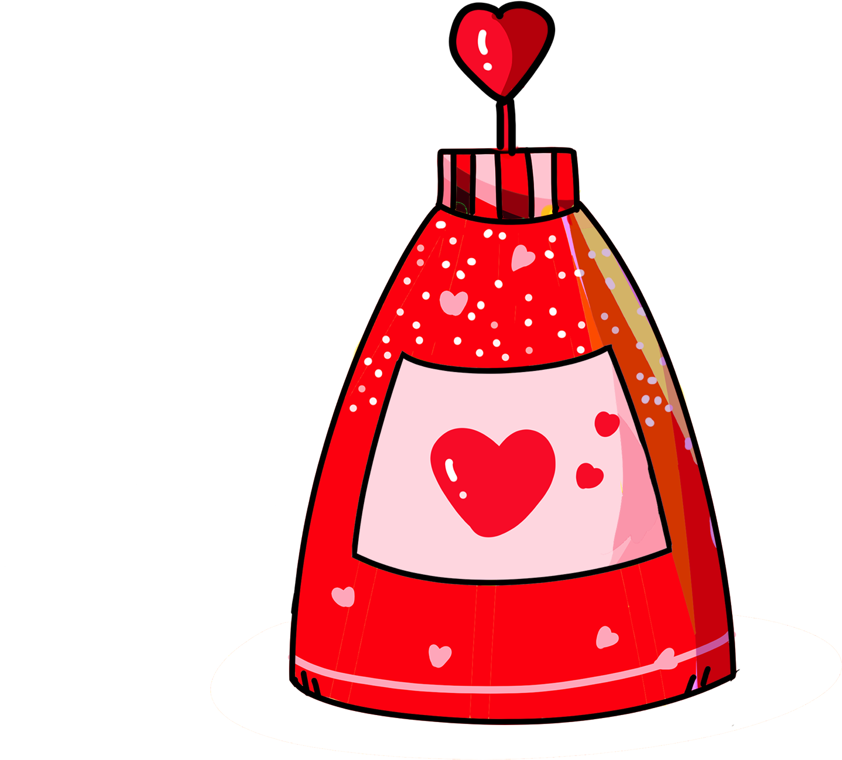 Amour Forme De Coeur Lignes Rose Png Et Psd Clipart (2000x2000), Png Download