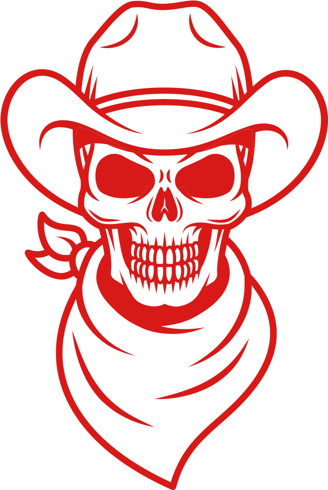 Skeleton Hand Png - Cowboy Clipart (676x1009), Png Download