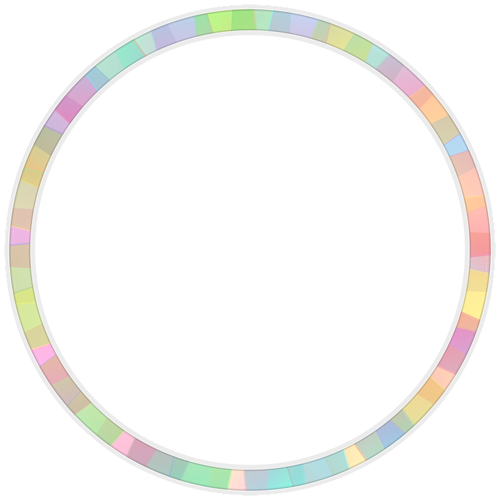 Frame, Circle, Color, Decorative, Border, Round - Circle Clipart (720x720), Png Download