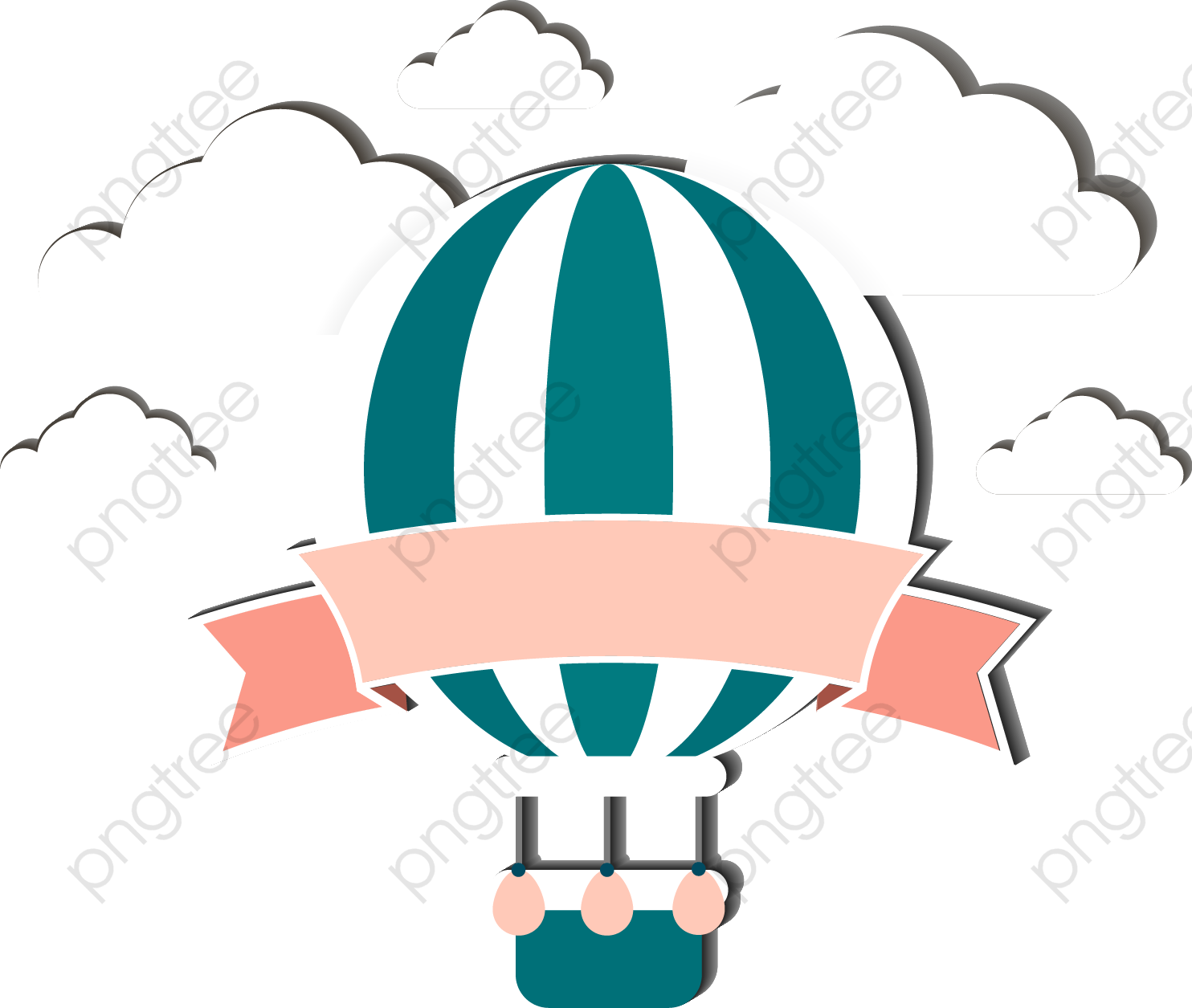 Cartoon Hot Air Balloon - Globos Aerostaticos Para Tarjetas Clipart (1484x1255), Png Download