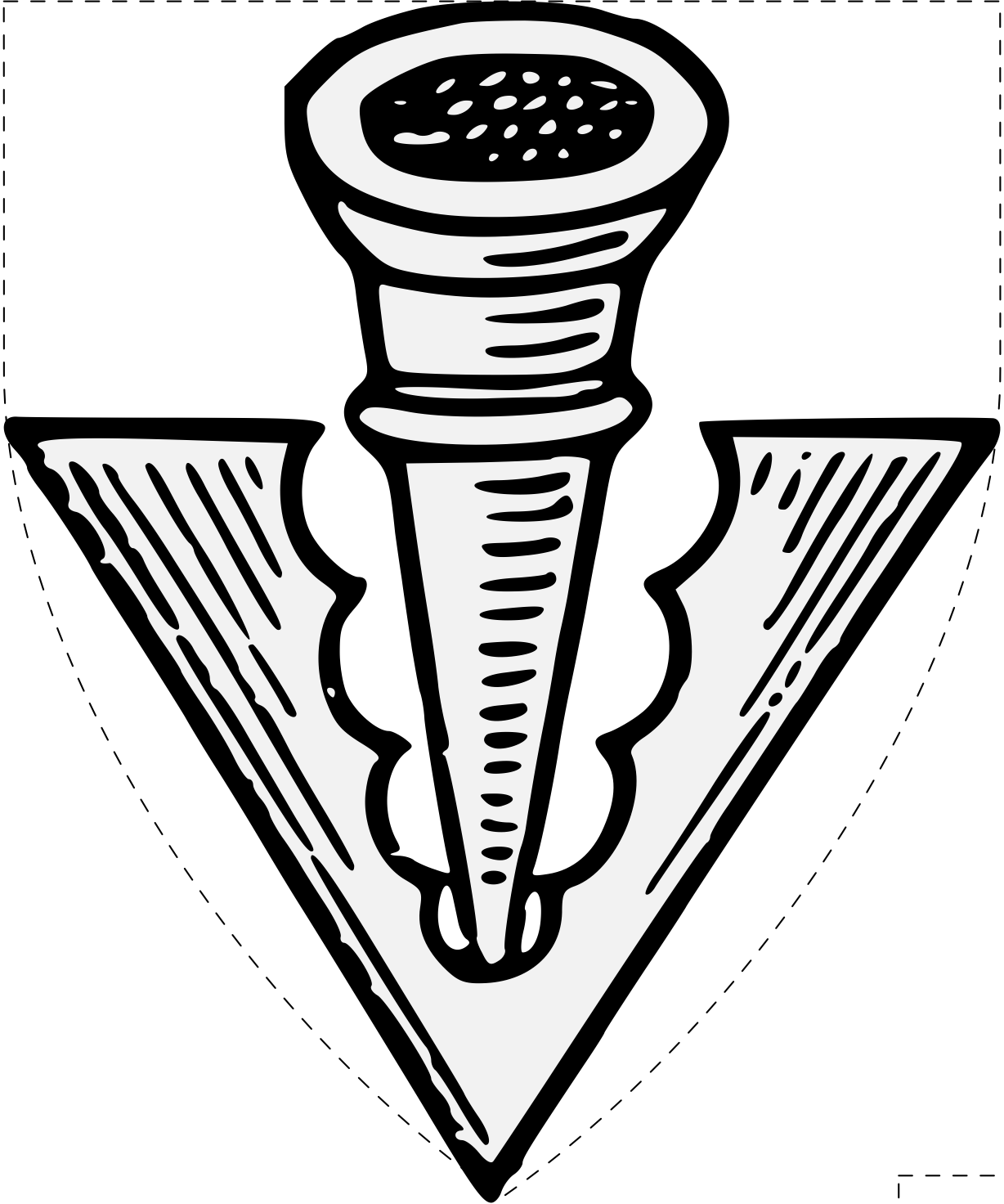 Details, Png - Heraldry Broad Arrow Clipart (1228x1472), Png Download