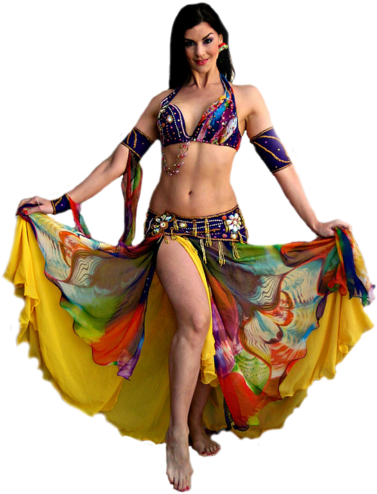 Dance Learn In - Belly Dancer Png Clipart (902x722), Png Download