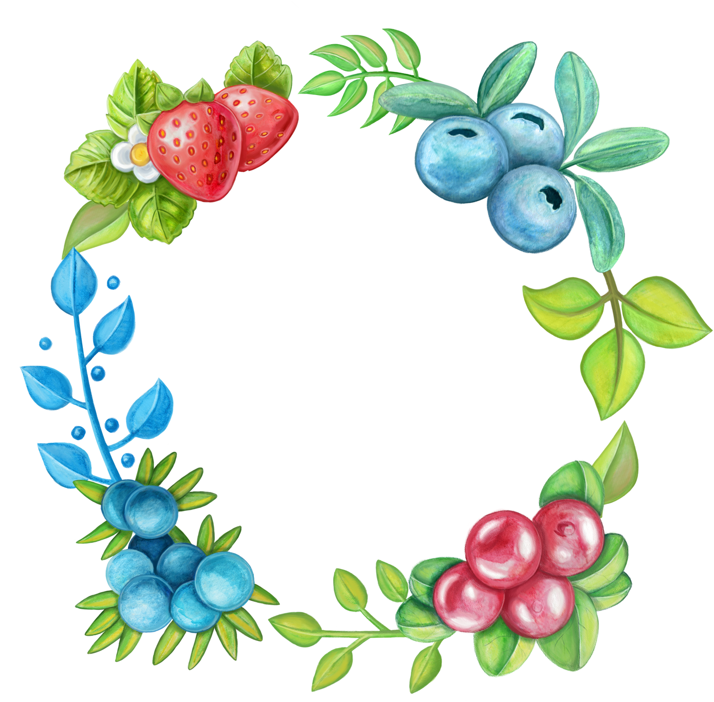 And Leaves By Clipart (1400x1400), Png Download