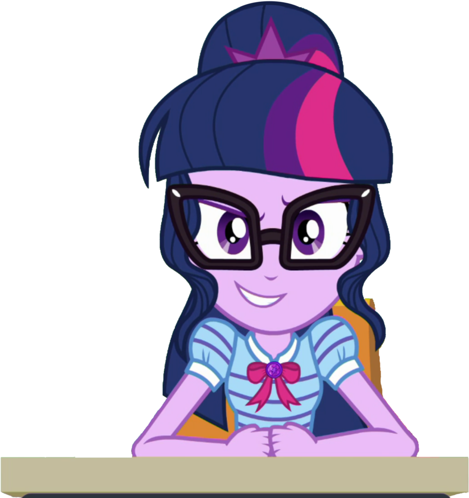 Hd Anime Girl Clipart Ponytail - Sci Twi Looking At You - Png Download (958x1017), Png Download