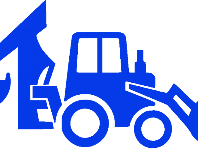 Excovator Clipart Backhoe Loader - Back Hoe Loader Icon - Png Download (640x480), Png Download