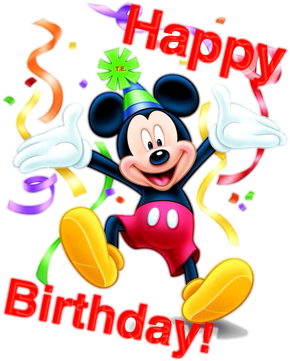 Mickey Mouse Happy Birthday Png - Happy Birthday Mickey Mouse Clipart