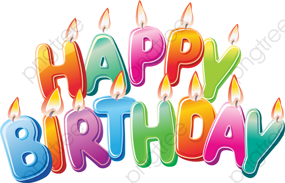 Happy Birthday Clipart Colorful - Happy Birthday Cake Png Transparent (1101x707), Png Download