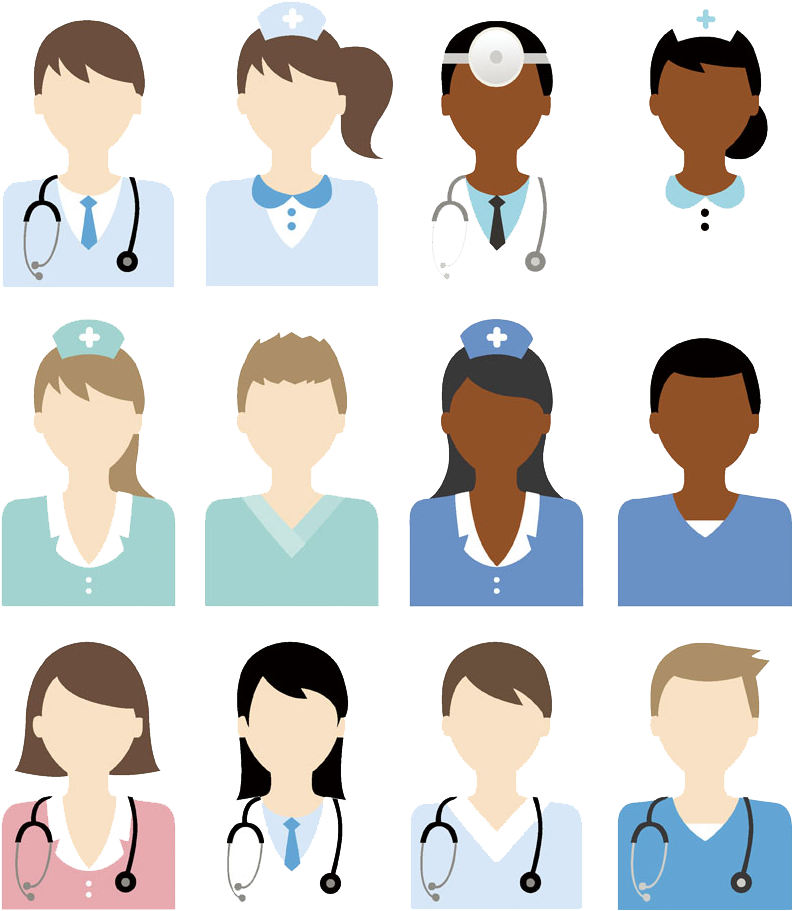 Doctor Of Nursing Practice Medicine Physician Icon - Doctor At Computer Icon Clipart (793x911), Png Download