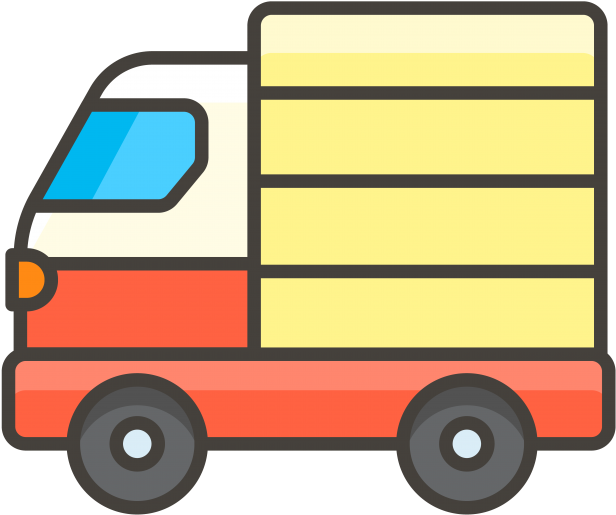 Delivery Truck Emoji Icon Clipart (616x515), Png Download