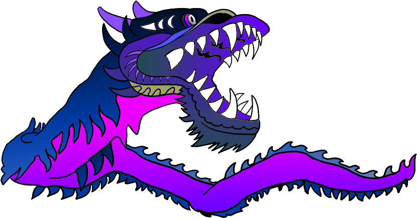 Green Chinese Dragon, Purple Chinese Dragon - Chinese Dragon Gif Png Clipart (830x434), Png Download