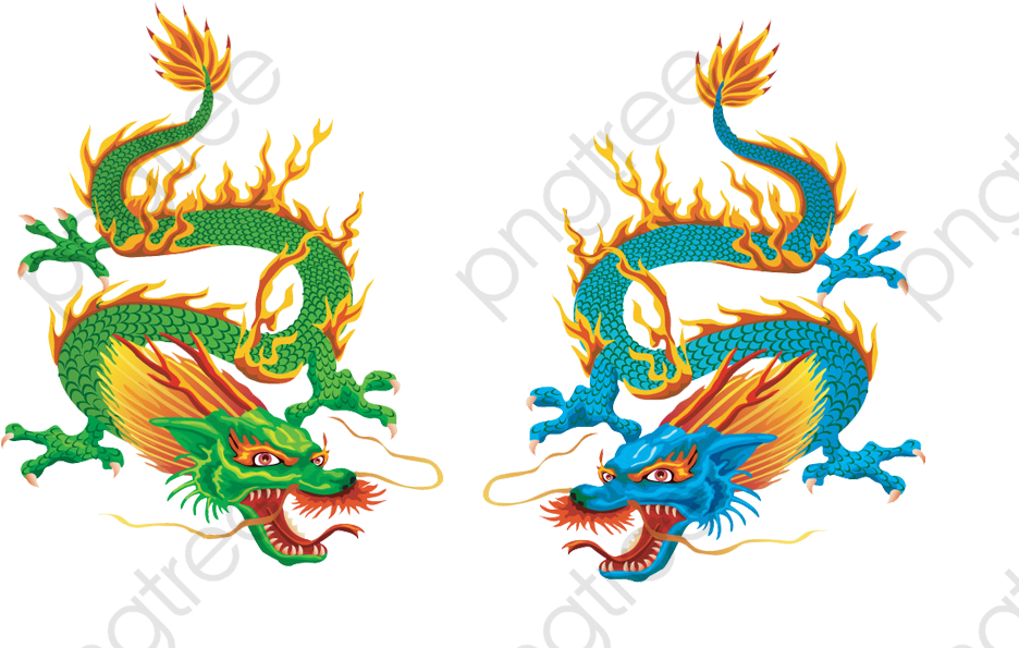 Dragon Clipart Color - Gold Chinese Dragon Png Transparent Png (1001x624), Png Download